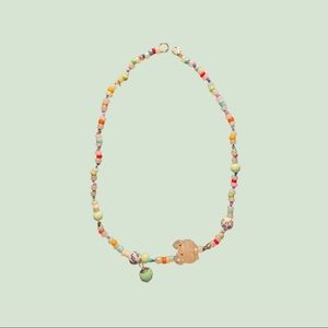 mixed bead necklace handmade by me!!